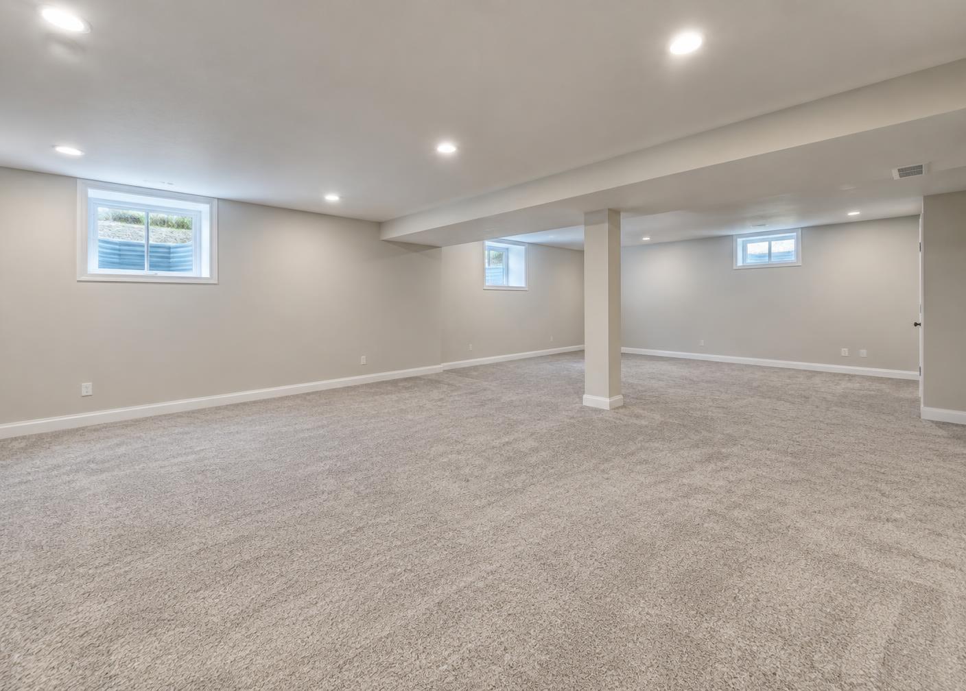 Empty Basement Den