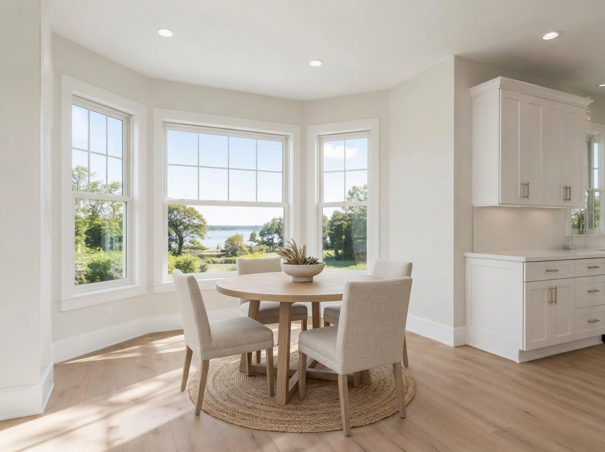 Virtually staged Breakfast Nook