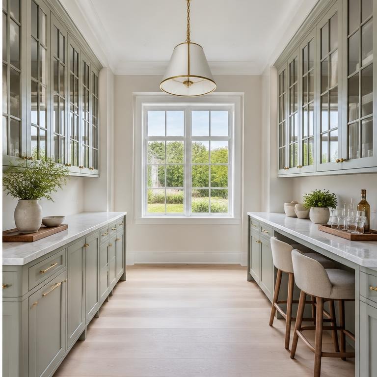 Virtually staged Butler’s Pantry