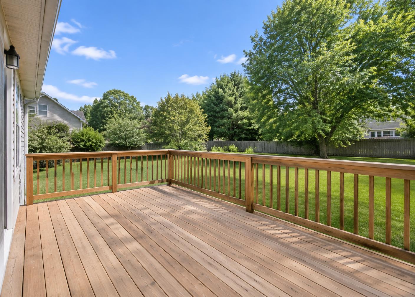 Empty Rear Deck