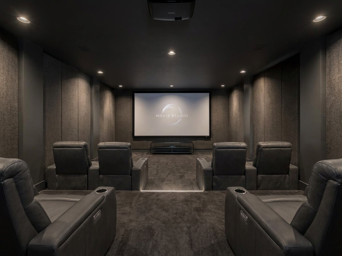 Virtually staged Home Cinema