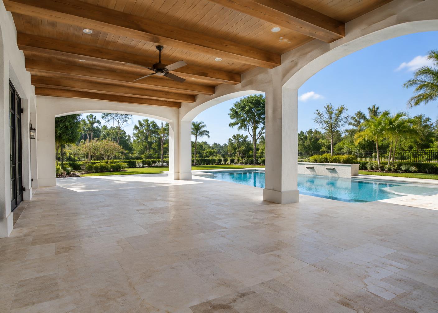 Empty Pool Patio