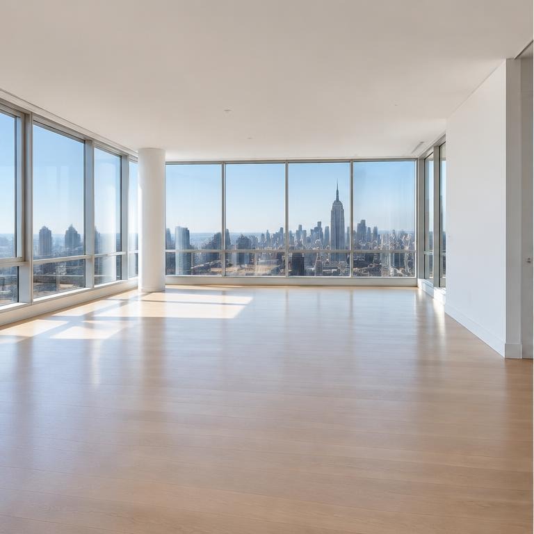 Empty Penthouse Living Room