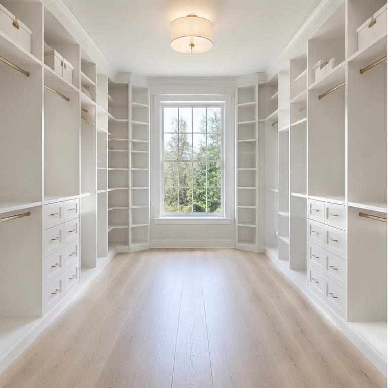 Empty Walk-In Closet